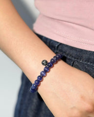 Violet Tiger's Eye Crystal Bracelet