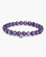 Violet Tiger's Eye Crystal Bracelet